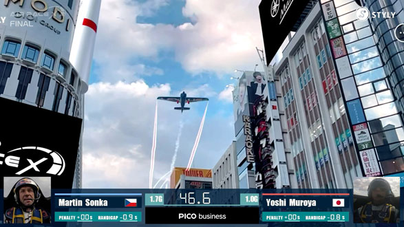 Air Race Pilot Yoshihide Muroya The first winner of AIR RACE X has been decided.