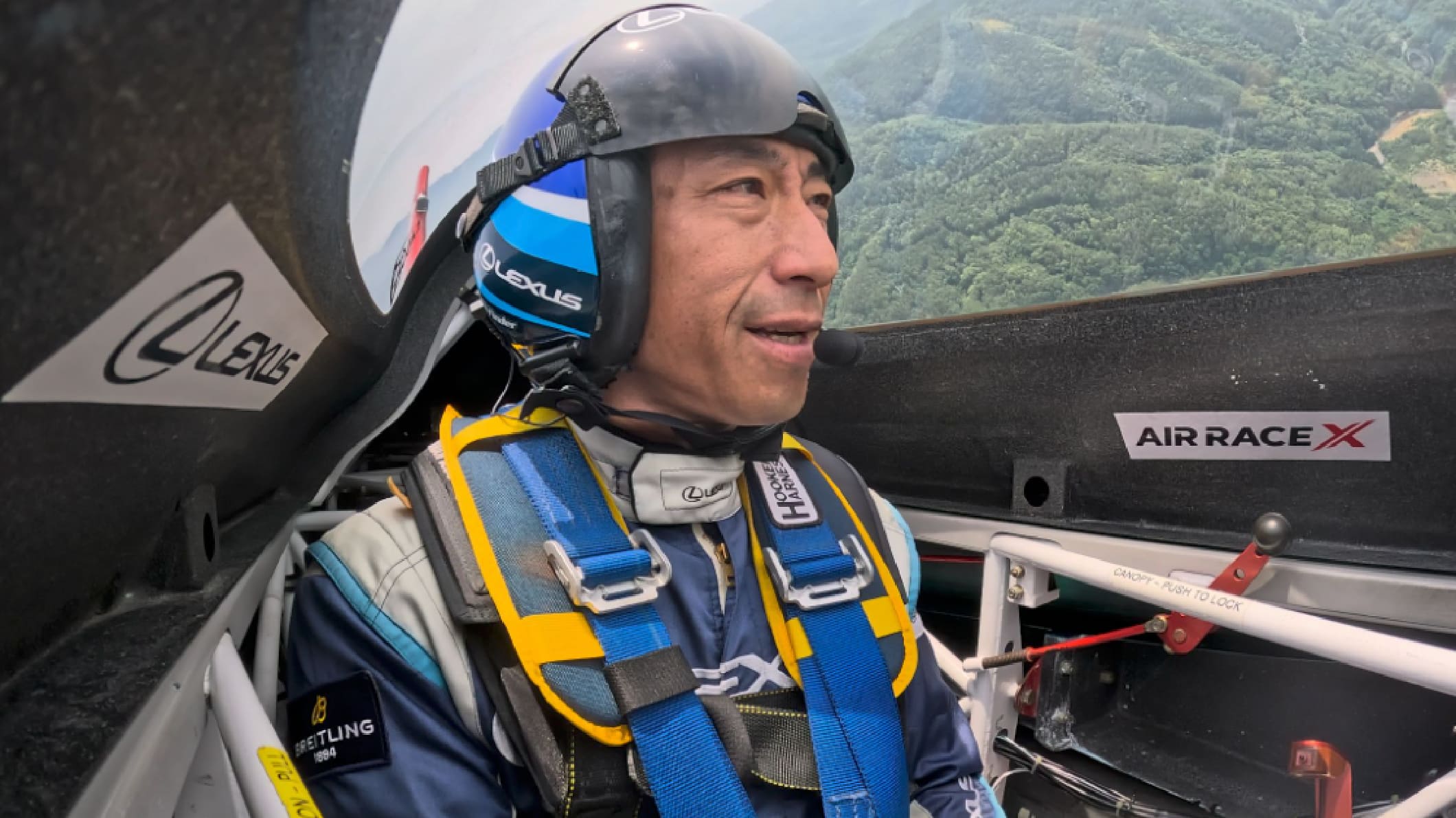 Yoshihide Muroya in the cockpit